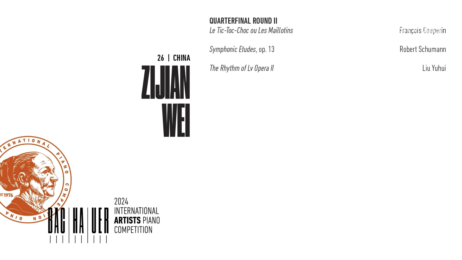 2024 Gina Bachauer International Piano Competition - Quarterfinal - Round 2 - video thumbnail