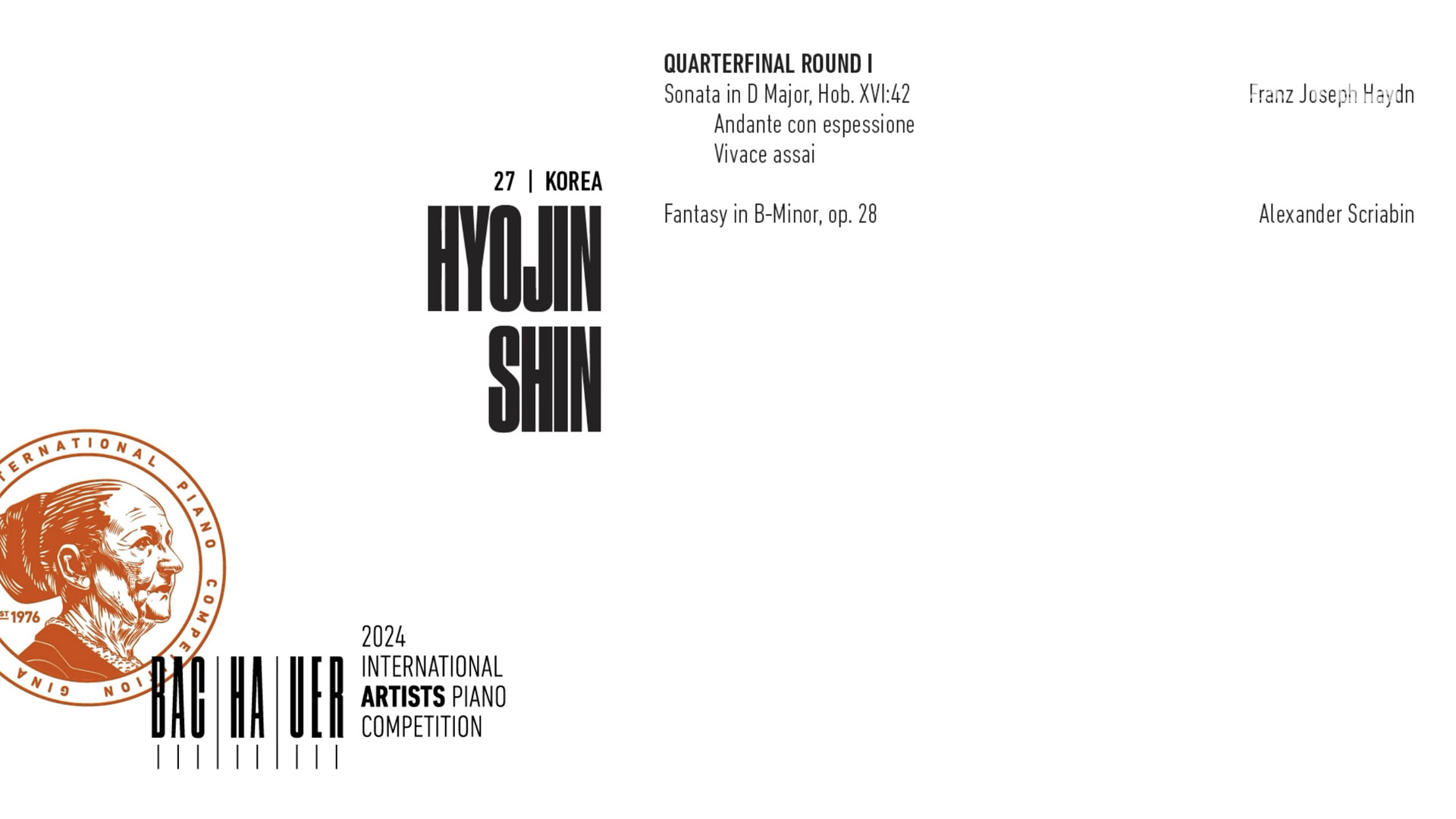 2024 Gina Bachauer International Piano Competition - Quarterfinal - Round 1- Hyojin Shin video thumbnail